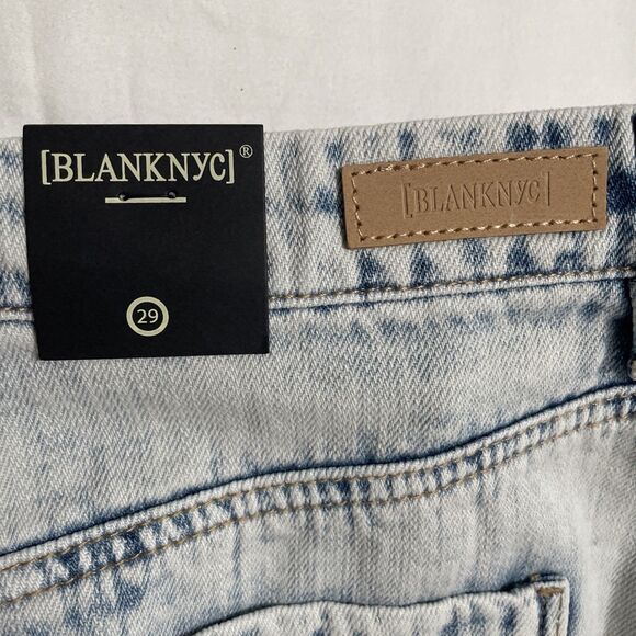 Blank NYC 29 Denim Shorts Flared Cutoffs Blind Journey Wash Cotton Festival NWT - Picture 6 of 10